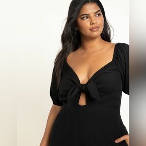 Eloquii Short Romper in black